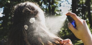 Natural DIY Hair Spray with Rosemary and Mint
