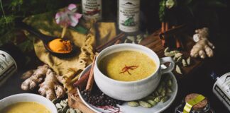 Saffron Golden Milk Latte Recipe (Vegan)