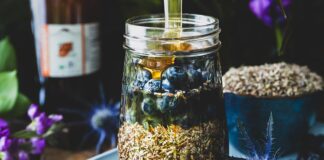 How to Make a Blueberry Lavender Shrub + Mocktail Recipe