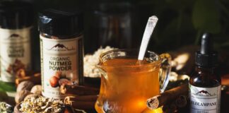 Homemade Throat Syrup with Elecampane and Chai Spices