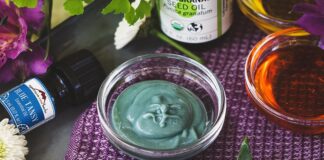 DIY Facial Cream Cleanser with Blue Tansy